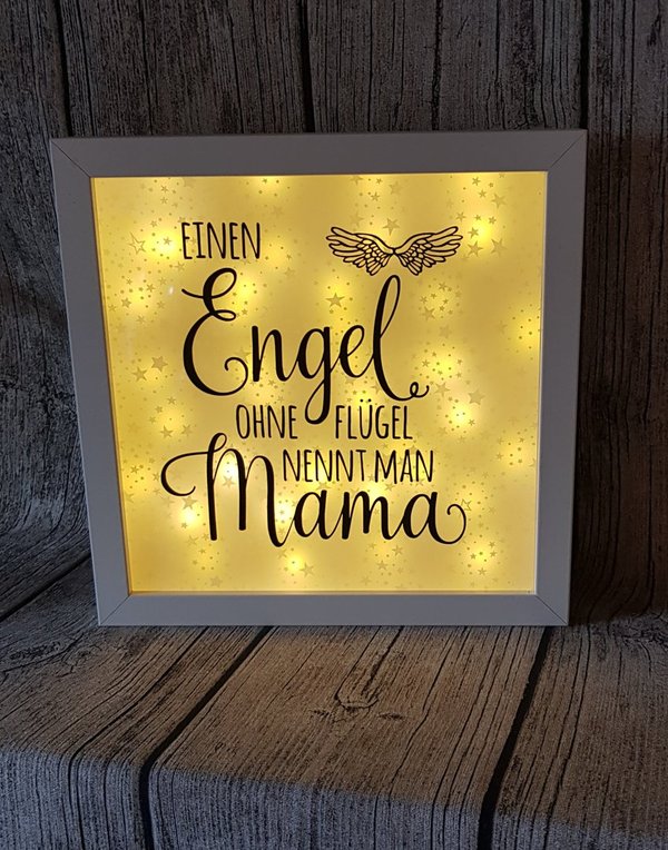 Beleuchtetes Bild " Engel-Mama"